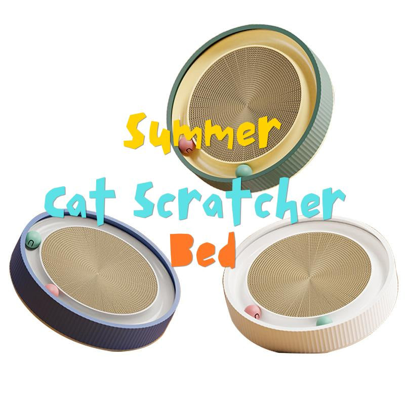 Cat Scratcher Cardboard Summer Bed for Indoor Cats Protecting Furniture Cat Scratch Pad Cat Scratching with Ball Toy Large ,Super Large