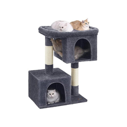 Feandrea Cat Tree, 33.1-Inch Cat Tower, L, Condo for Large Cats up to 16 Lb,2 Cat Caves, Scratching Post