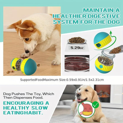 Adjustable Dog Treat Dispensing Puzzle Toy Interactive Food Puzzles Ball for Puppy Slow Feeder Stimulating IQ Training